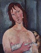 Amedeo Modigliani Junge Frau oil painting reproduction